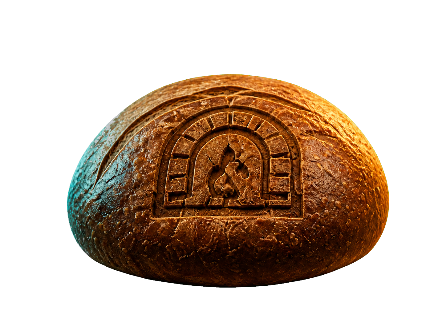 A sealed bread Loaf carrying the Oven stamp